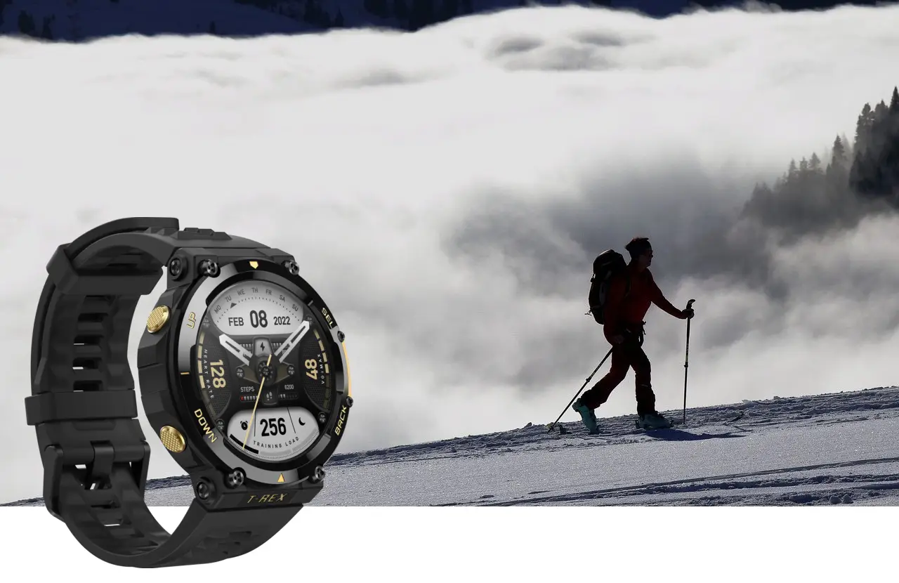 Amazfit T-Rex 2 Astro Black & Gold smartwatch